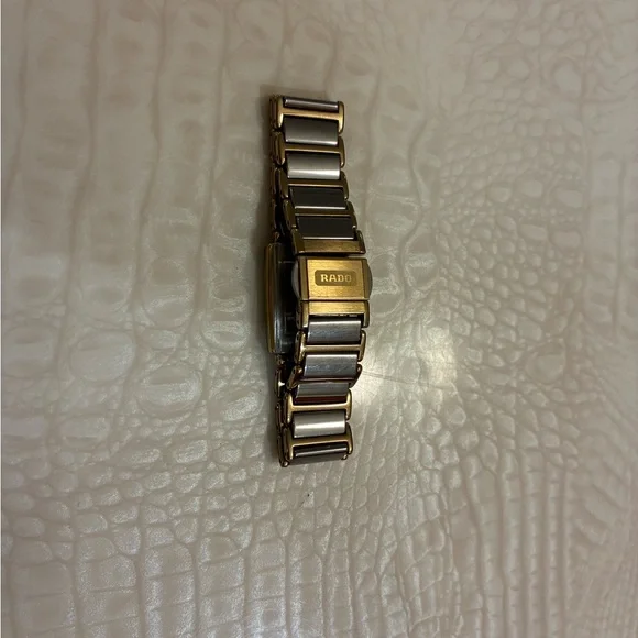 Rado Gold and Black Square Dial Watch - Picture 2 of 10